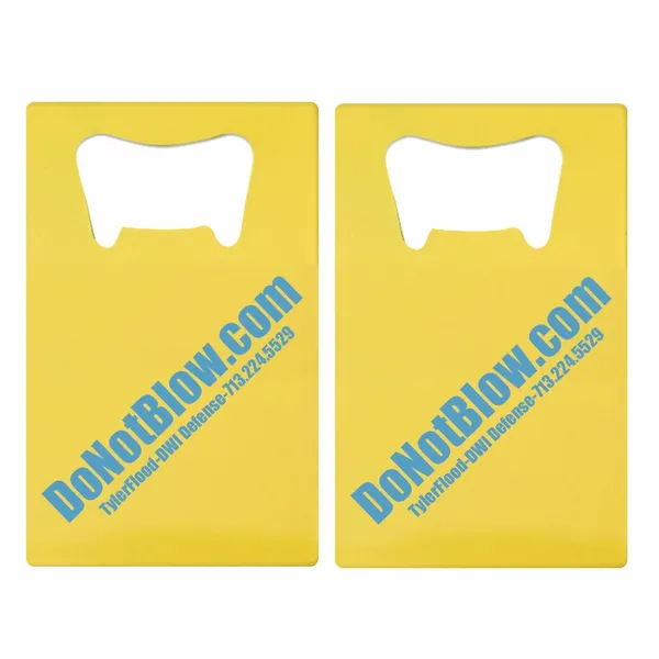 Printed Simple Card Bottle Opener - Custom Promo Now - UK