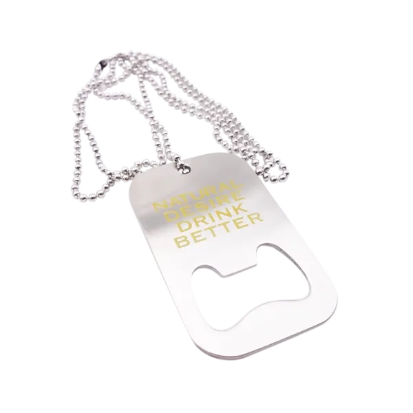Dog Tag Bottle Opener - Custom Promo Now - UK