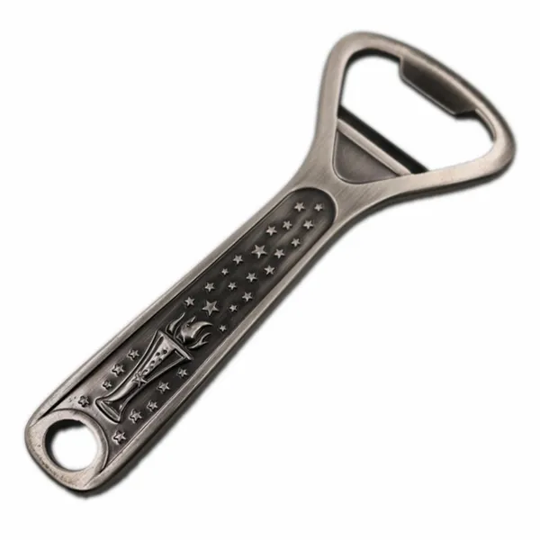 Antique Silver Bottle Opener - Custom Promo Now - UK