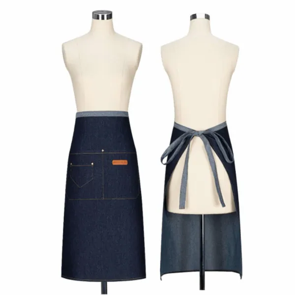 Extended Length Denim Apron - Custom Promo Now - UK