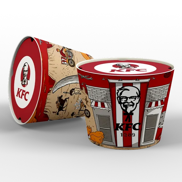 Paper Food Bucket - Custom Promo Now - UK