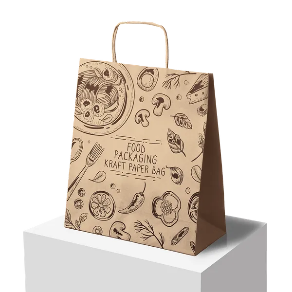 Kraft Paper Packaging Bag - Custom Promo Now - UK