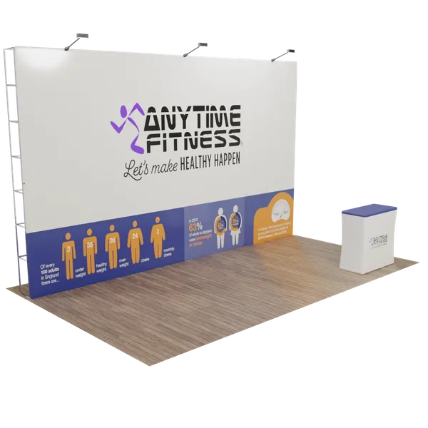 20' x 10' Straight Pop Up Display - Custom Promo Now - UK