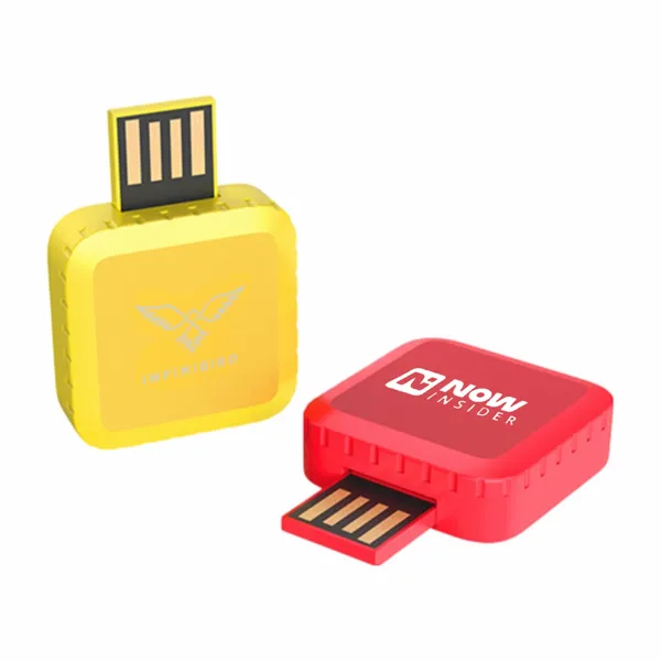 Square 360 Rotating USB - Custom Promo Now - UK