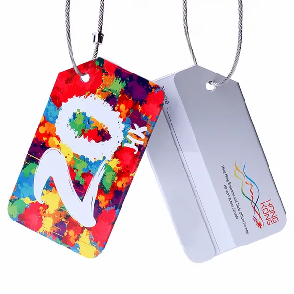 Classic Aluminum Luggage Tag