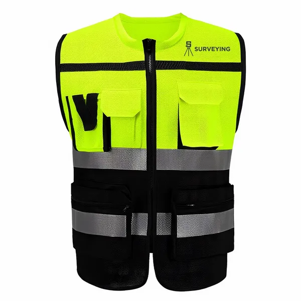 Heavy-Duty, Two-Tone Safety Vests - Custom Promo Now - UK