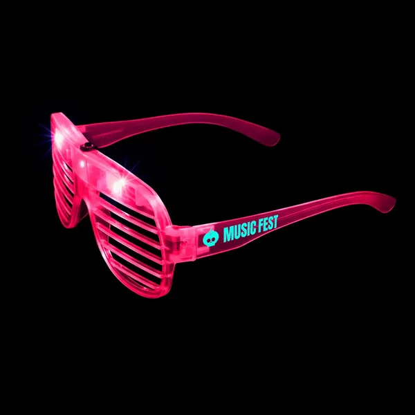 Light-Up LED Slotted Glasses