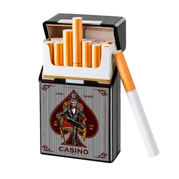 Metal Lid Cigarette Cases