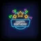 Star & Angles Happy Birthday Neon Sign - Custom Promo Now - UK