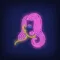 Girl with Pink Hair Neon Sign - Custom Promo Now - UK
