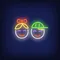 Smiling Girl Boy Faces Neon Sign - Custom Promo Now - UK