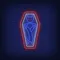 Vampire Coffin Neon Sign - Custom Promo Now - UK