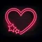 Red Love Heart Star Neon Sign - Custom Promo Now - UK