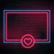 Love Heart Neon Glowing Frame Neon Sign - Custom Promo Now - UK