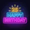 25th Happy Birthday Neon Sign - Custom Promo Now - UK