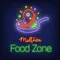 Midtown Food Zone Neon Sign - Custom Promo Now - UK