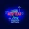 New Year Party Neon Sign - Custom Promo Now - UK