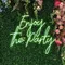 Enjoy The Party Neon Sign - Custom Promo Now - UK