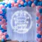 Happy Birthday Cake in Circle Neon Sign - Custom Promo Now - UK