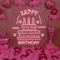 Big Happy Birthday Text with Cake Neon Sign - Custom Promo Now - UK