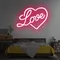 Heart Love Neon Sign - Custom Promo Now - UK
