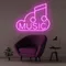 Music Neon Sign - Custom Promo Now - UK