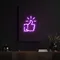 Purple Thumbs Up Neon Sign - Custom Promo Now - UK