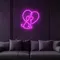 Scribble Dog Heart Neon Sign - Custom Promo Now - UK