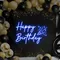 Happy Birthday Cheers Neon Sign - Custom Promo Now - UK