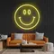 Yellow Neon Smile Sign - Custom Promo Now - UK