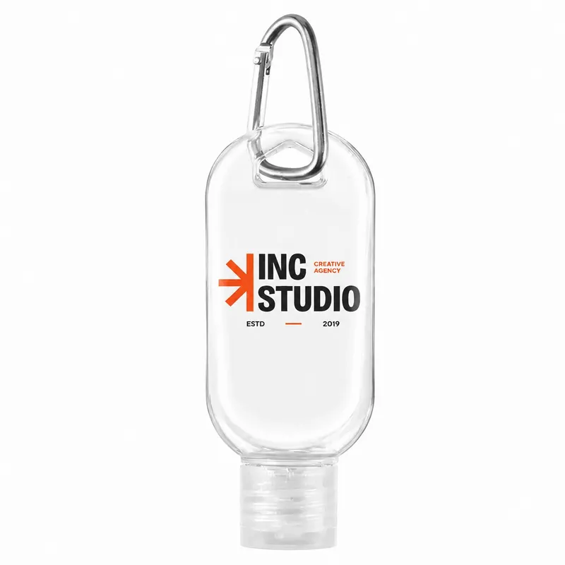 Sanitizer Bottles With Carabiner - Custom Promo Now - UK