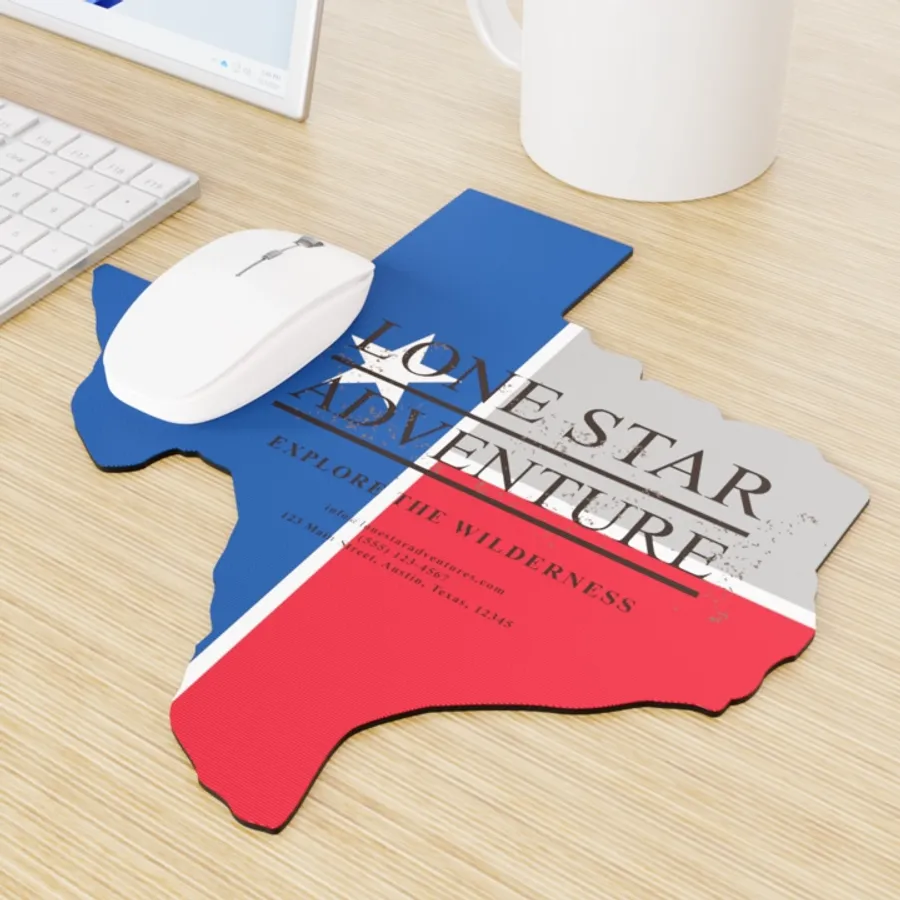 Custom Shape Die Cut Mouse Pad - Custom Promo Now - UK