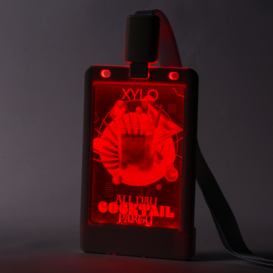 Glow Badge Holder - Custom Promo Now - UK