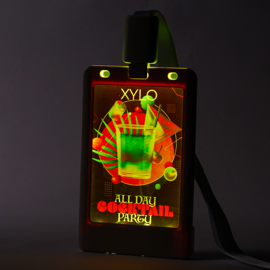 Glow Badge Holder - Custom Promo Now - UK