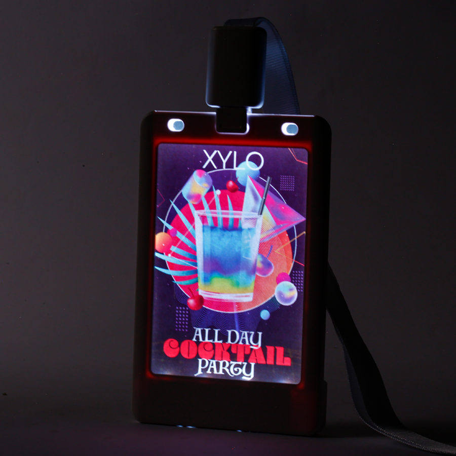 Glow Badge Holder - Custom Promo Now - UK