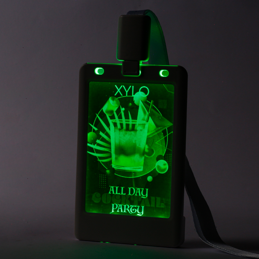 Glow Badge Holder - Custom Promo Now - UK