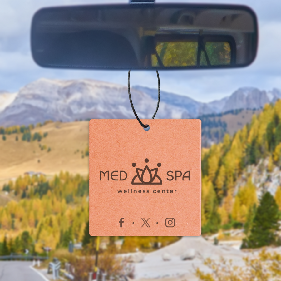 Eco Kraft Paper Air Freshener - Custom Promo Now - UK