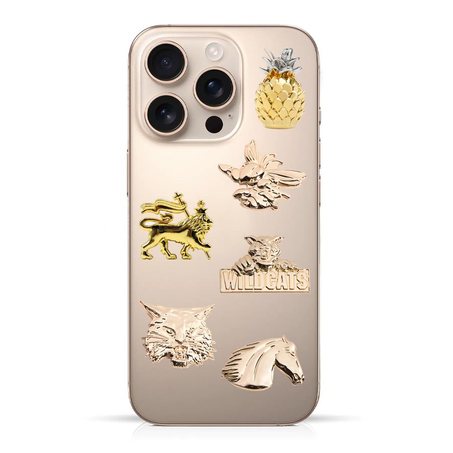 Phone Metal Badge Stickers - Custom Promo Now - UK