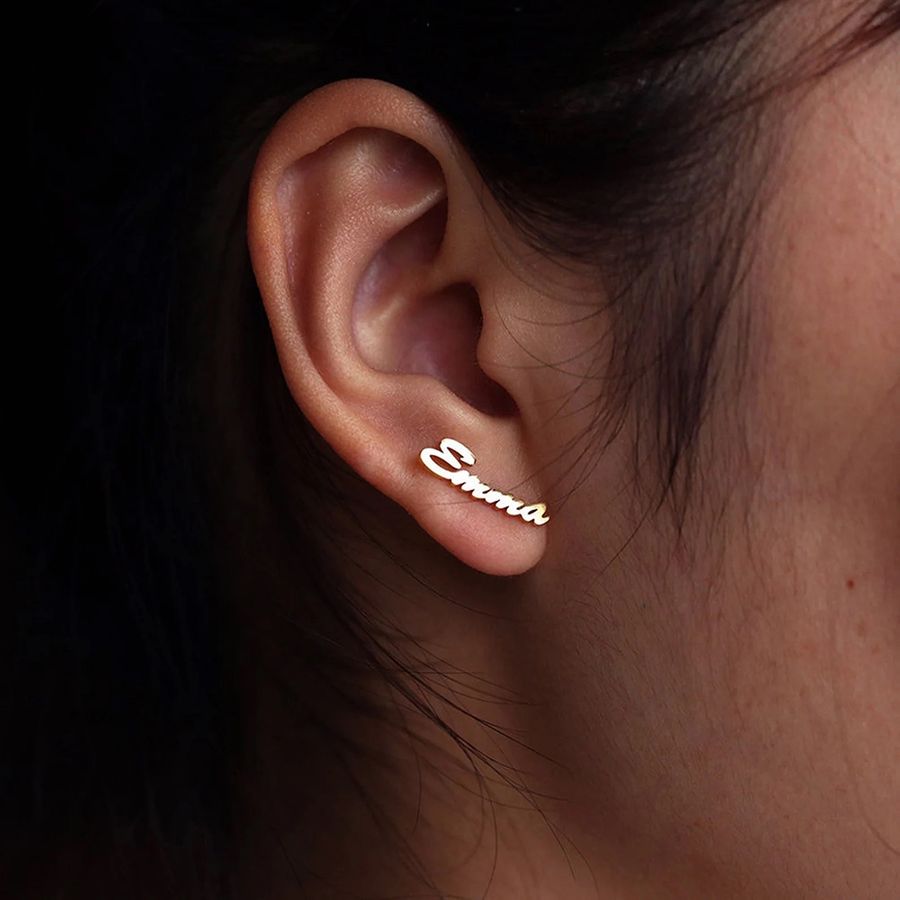 Die Struck Metal Earrings - Custom Promo Now - UK