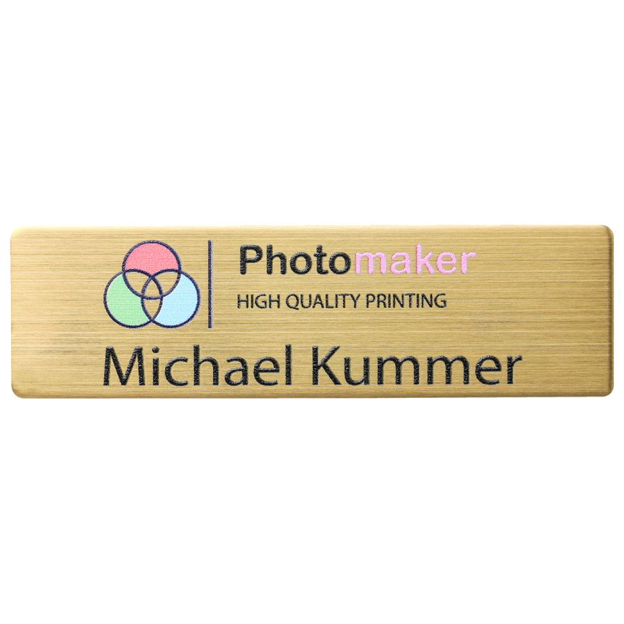 UV Printed Name Badges - Custom Promo Now - UK