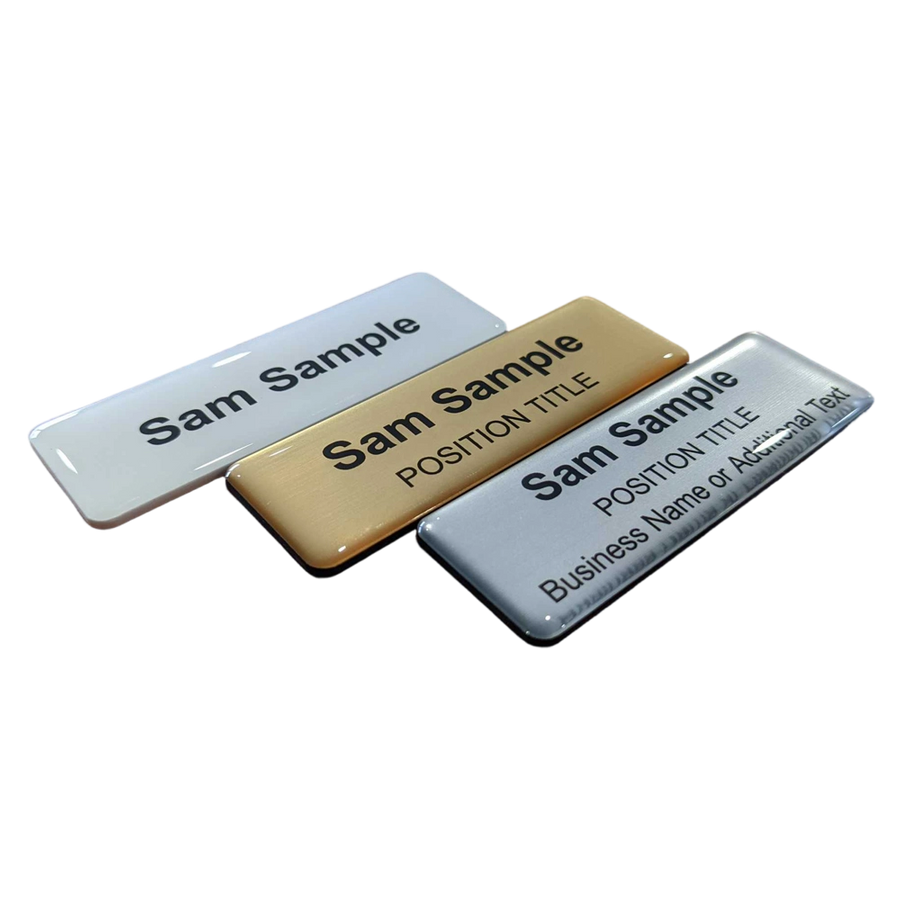 Epoxy Dome Name Badges - Custom Promo Now - UK
