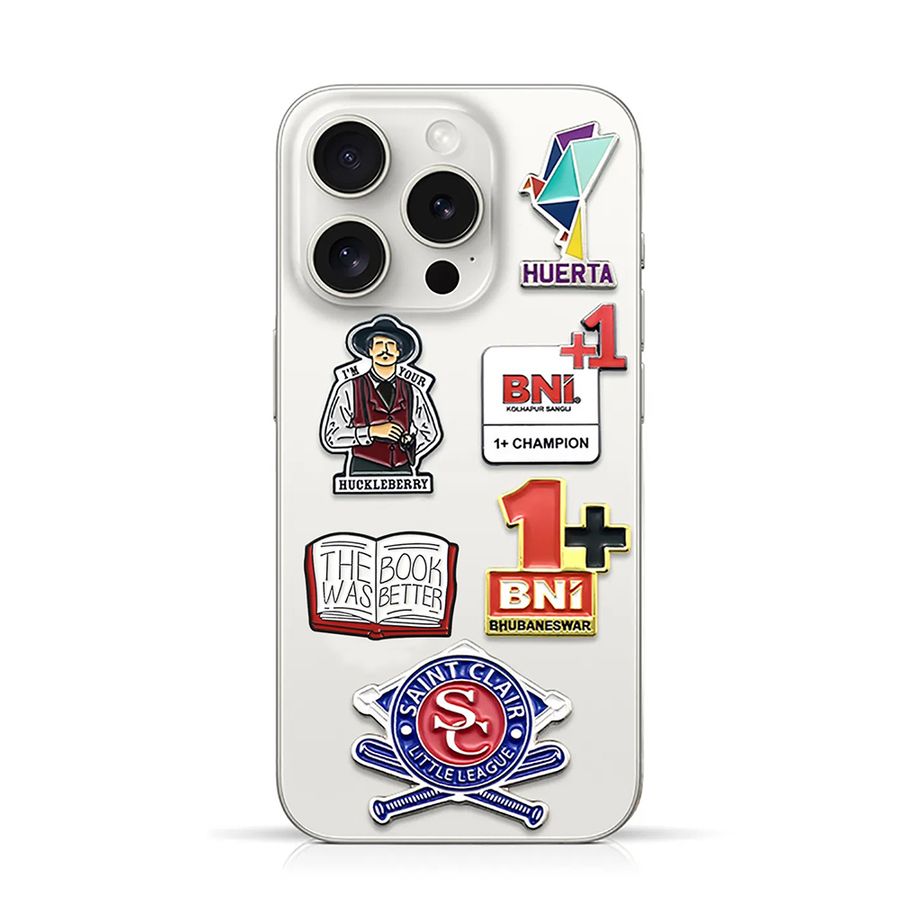 Soft Enamel Metal Sticker - Custom Promo Now - UK