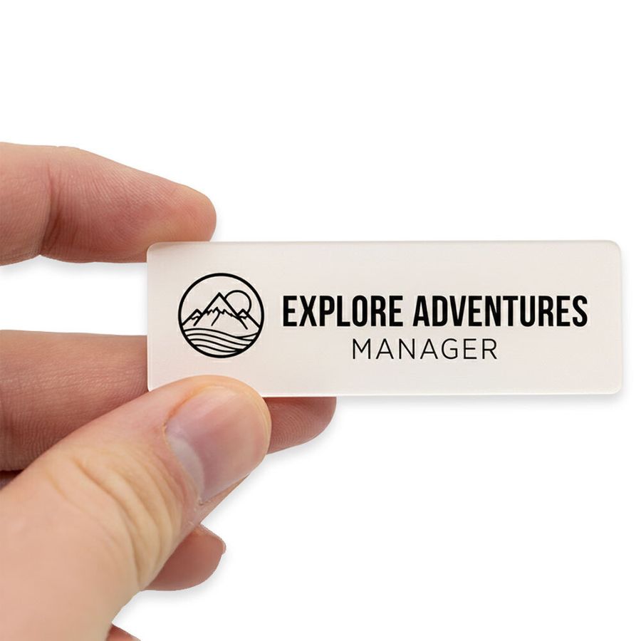 Acrylic Name Badges - Custom Promo Now - UK
