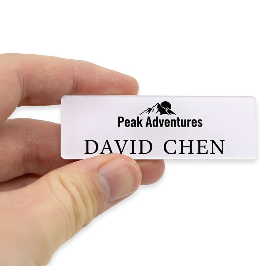 Acrylic Name Badges - Custom Promo Now - UK