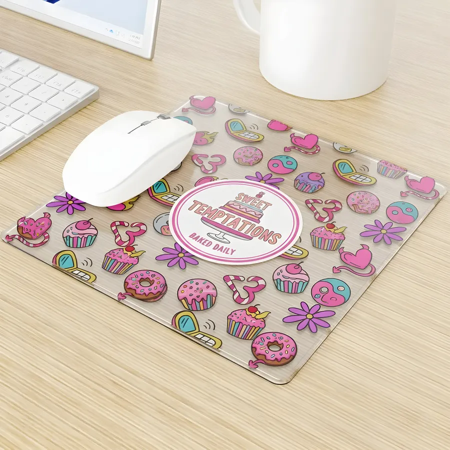 Custom Acrylic Transparent Mouse Pad - Custom Promo Now - UK