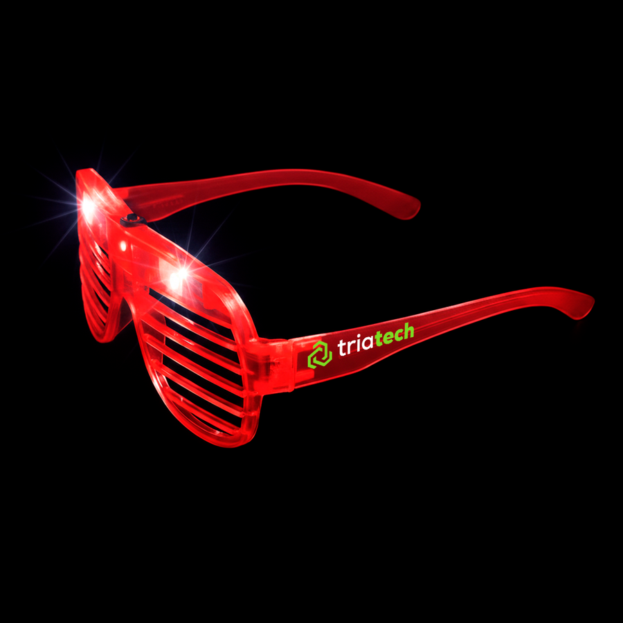 Light-Up LED Slotted Glasses - Custom Promo Now - UK