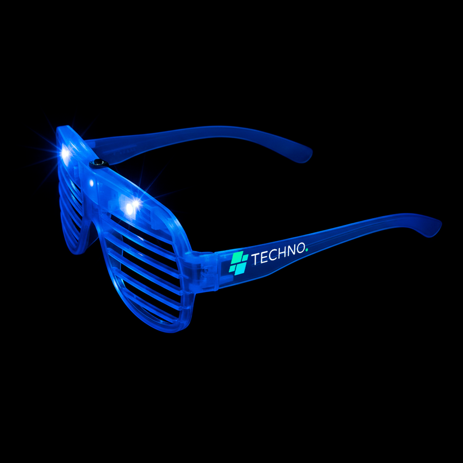 Light-Up LED Slotted Glasses - Custom Promo Now - UK