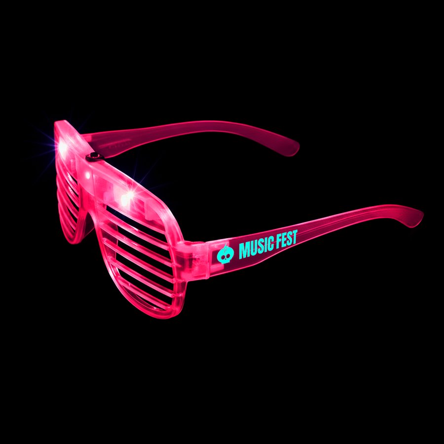 Light-Up LED Slotted Glasses - Custom Promo Now - UK