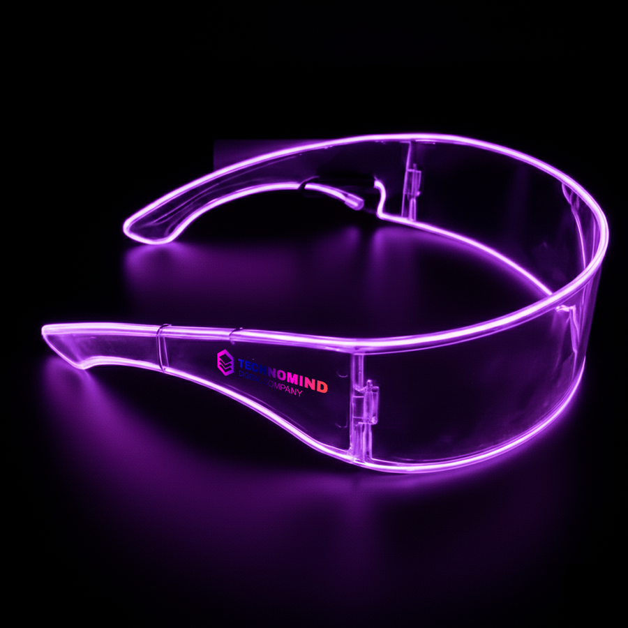 Light Up Cyber Glasses - Custom Promo Now - UK