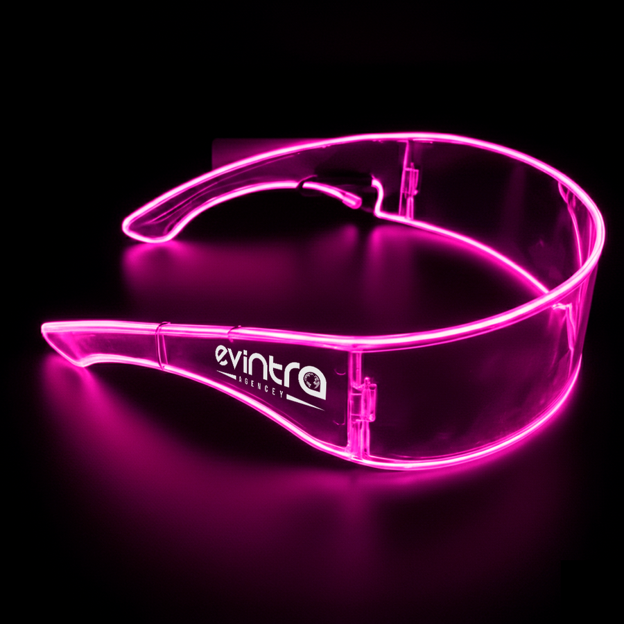 Light Up Cyber Glasses - Custom Promo Now - UK